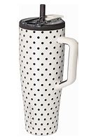 Black and white polka dot Brumate era flip