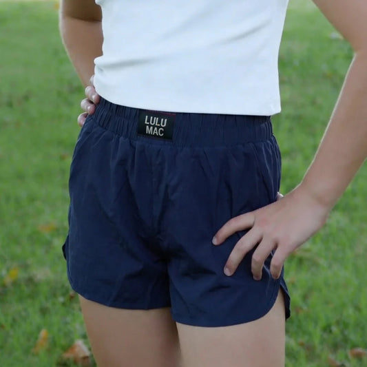 Lulu Mac youth navy shorts
