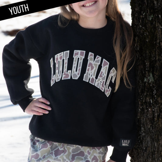 Lulu Mac youth black with camo