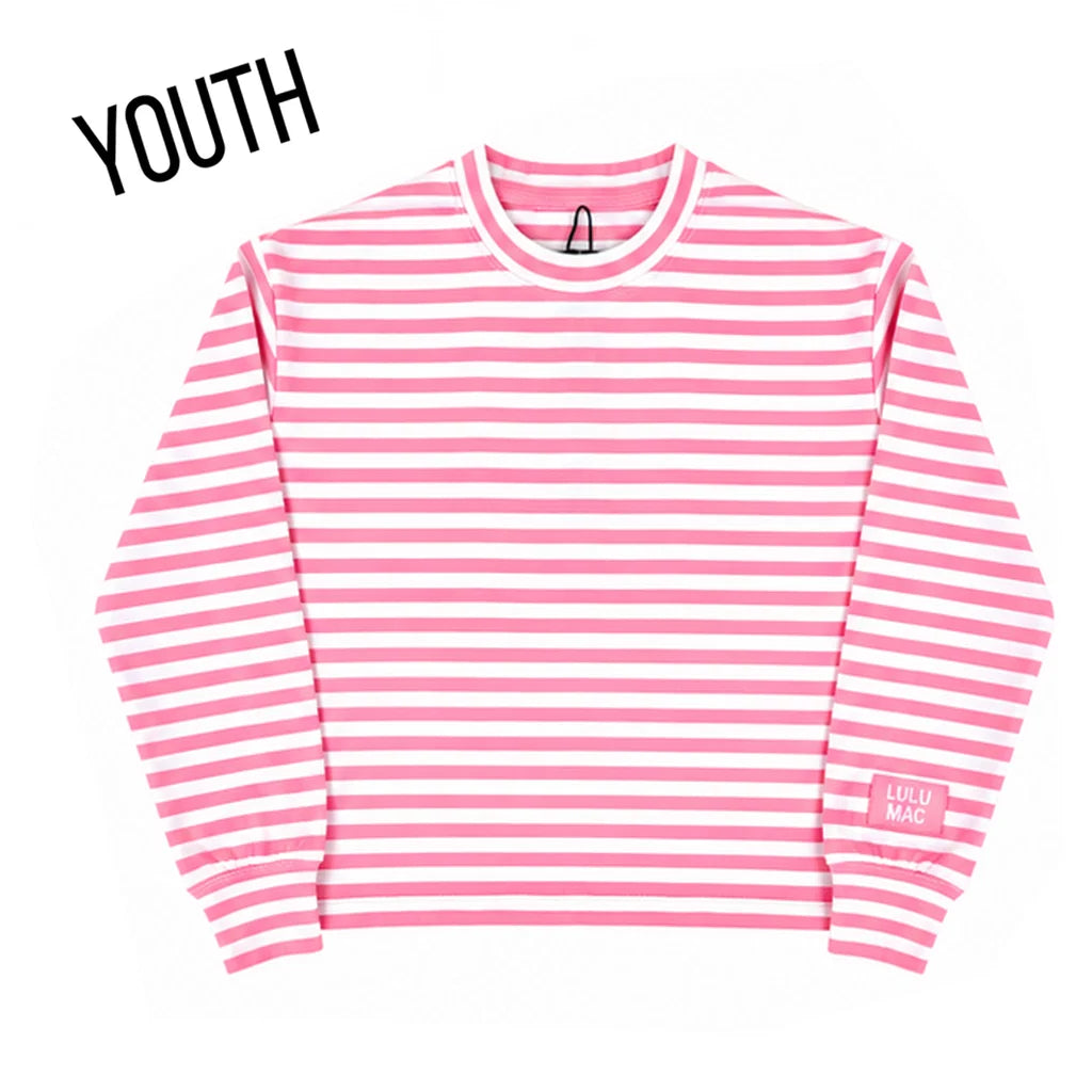 Lulu Mac Youth Neon Striped Long Sleeve Top