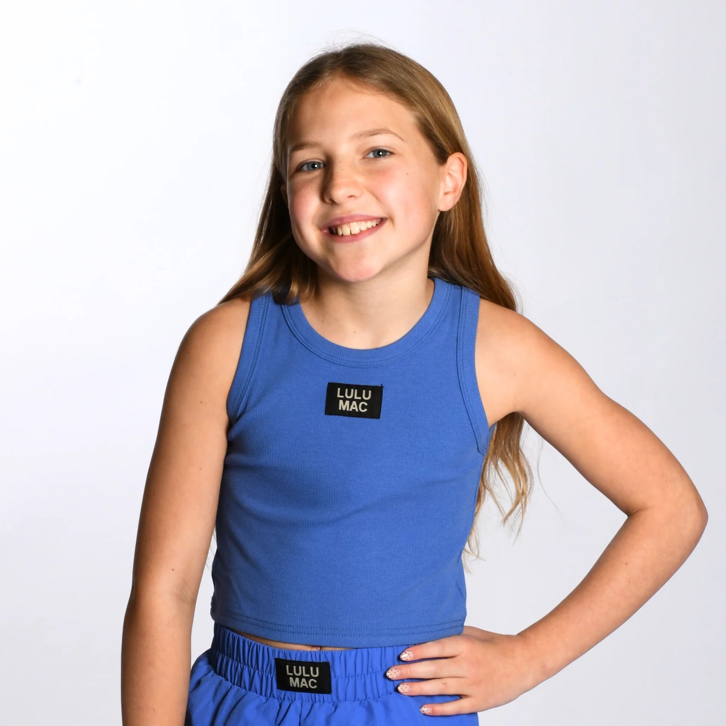 Lulu Mac youth royal blue tank top