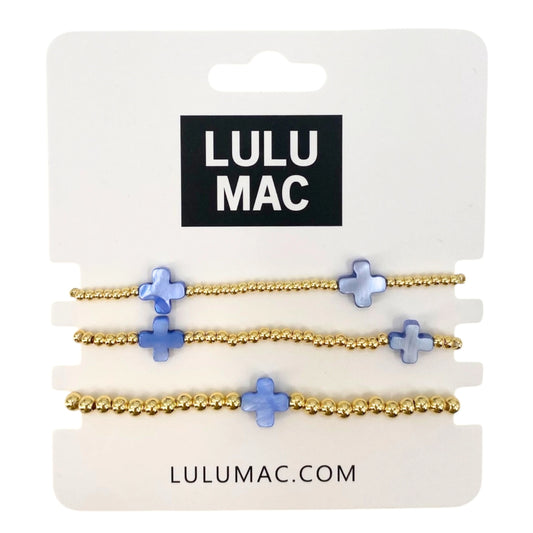 Lulu Mac bracelets in blue