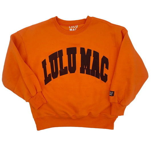 Lulu Mac black and orange stitch