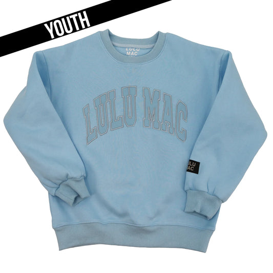 Lulu Mac youth light blue sweatshirt