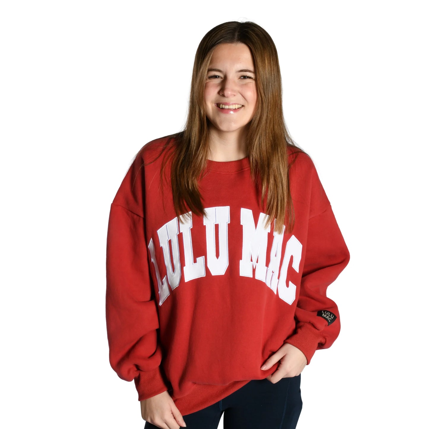 Lulu Mac Cardinal with white stitch