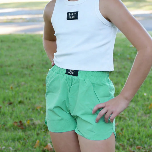 Lulu Mac youth mint shorts
